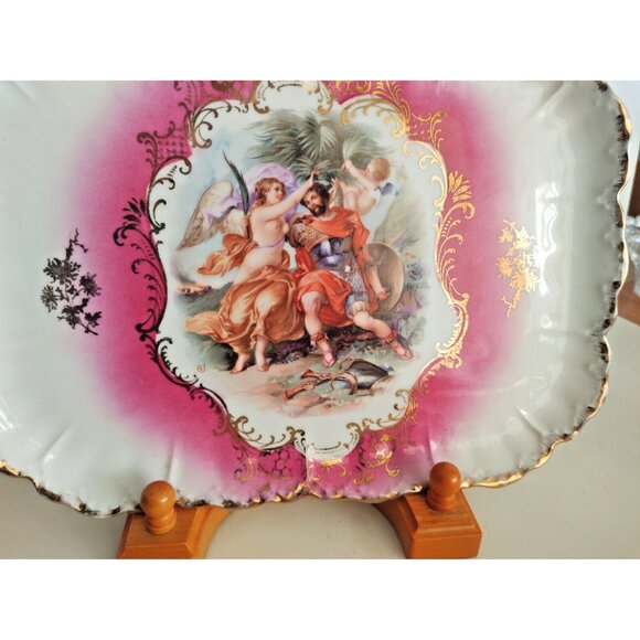 Royal Bavarian China P.M.B Germany Square Tray 11" x 8" - Picture 2 of 12